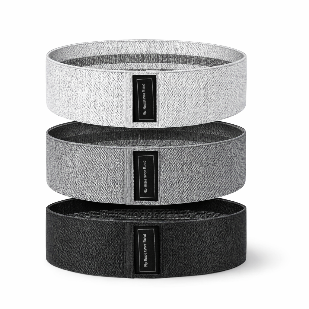 BANDES ELASTIQUES DE PILATES GRIS - LEGER, MOYEN, FORT